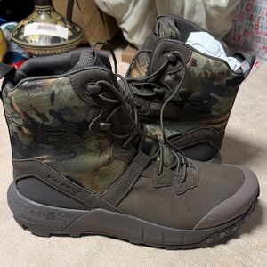Under Armour Tactical Brown and Camo Outdoor Boots. New